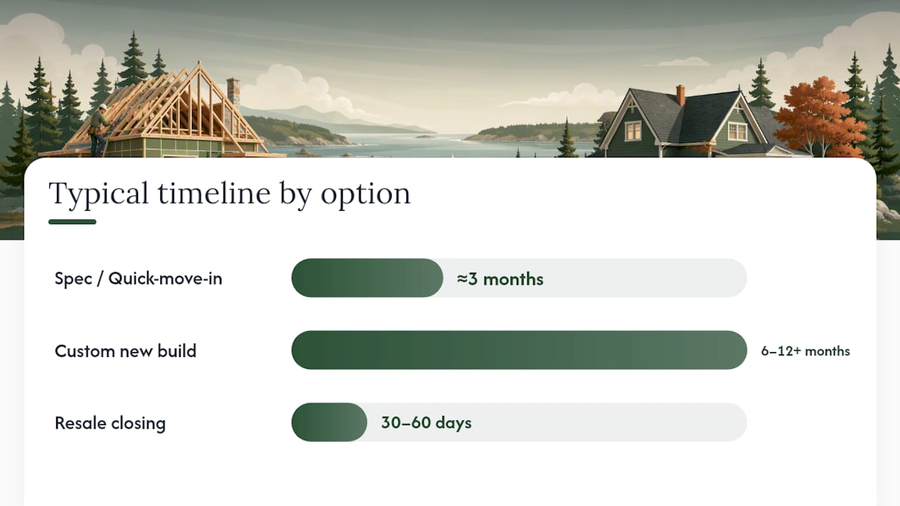 New build and resale closing timelines