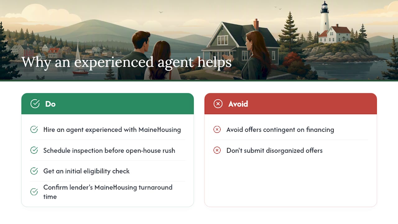 Why Working With an Experienced MaineHousing Agent Matters — overview diagram