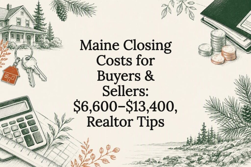 Decorative closing costs title card illustration
