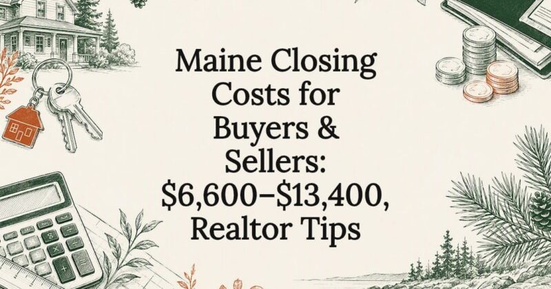 Decorative closing costs title card illustration