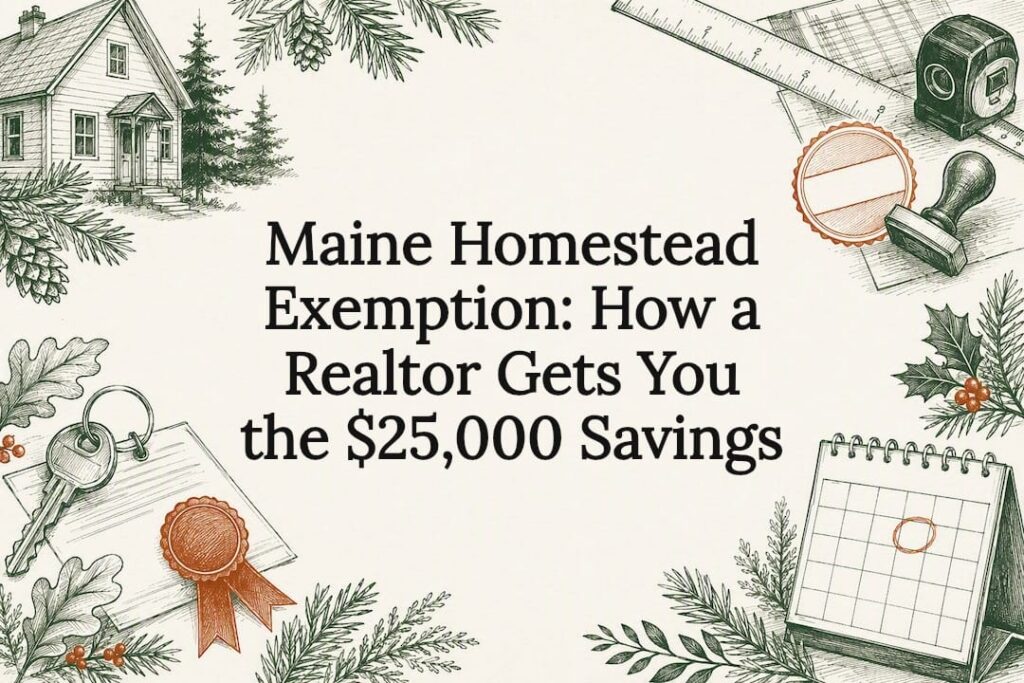 Decorative Maine homestead exemption title card