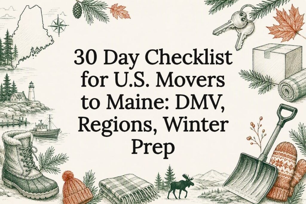 Maine moving checklist title card