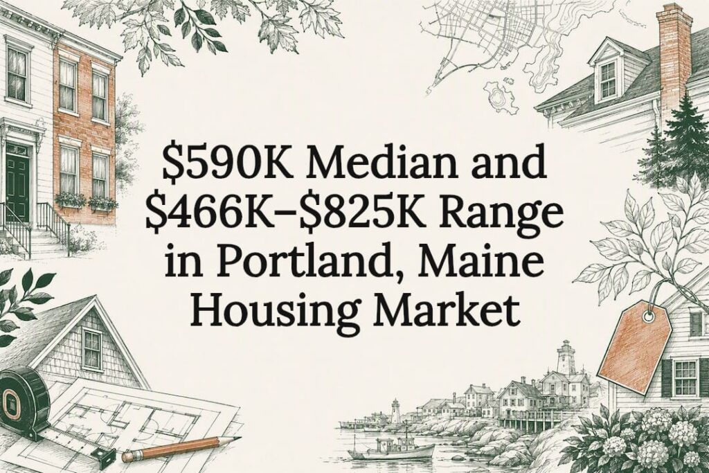 Hand-drawn Portland housing title card