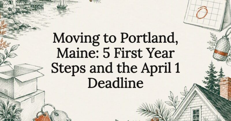 Hand-drawn Portland relocation title card