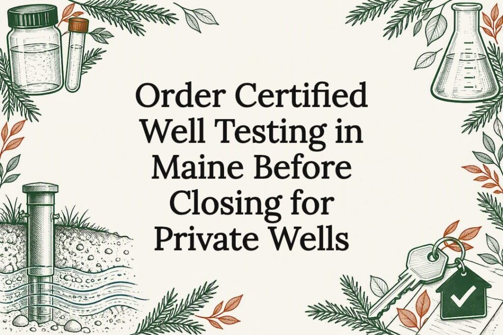 Decorative Maine well testing title card