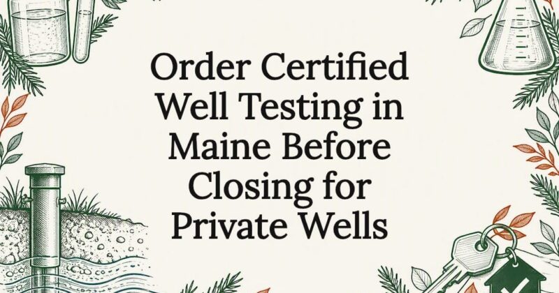 Decorative Maine well testing title card