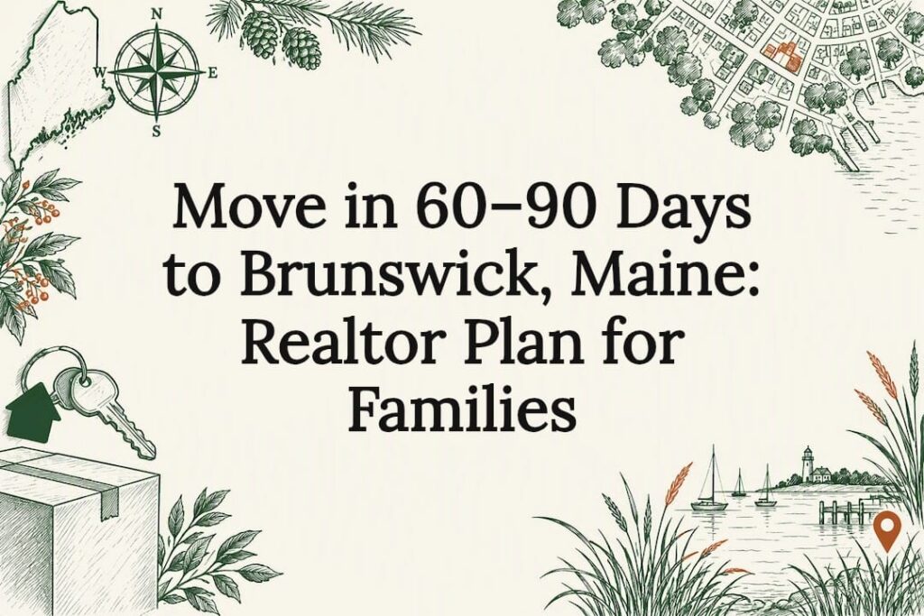 Decorative Brunswick relocation title card