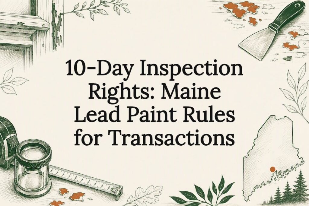 Decorative lead paint inspection title card