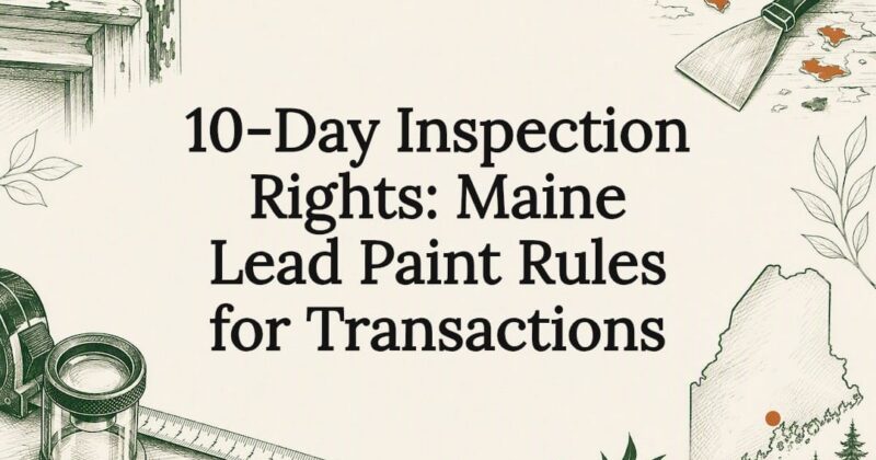 Decorative lead paint inspection title card