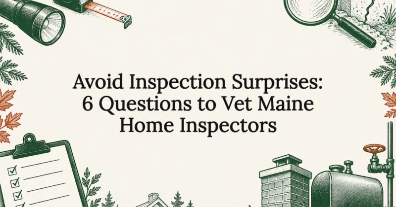Decorative home inspection title card