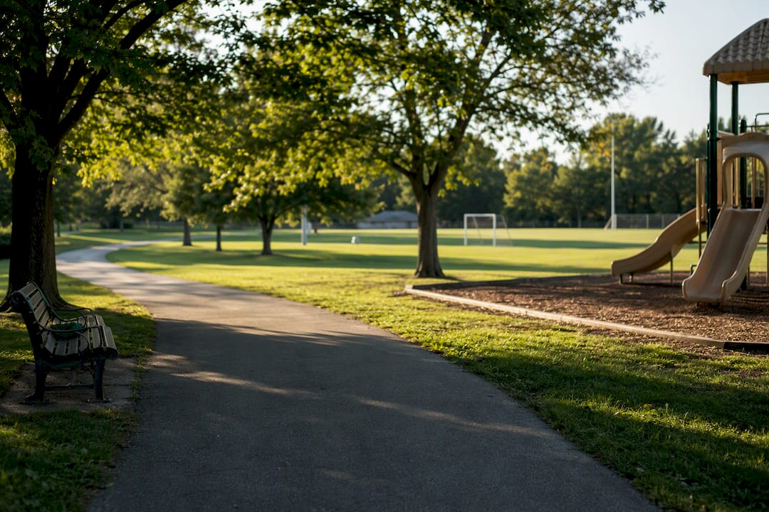 Pettengill Park path and recreation fields