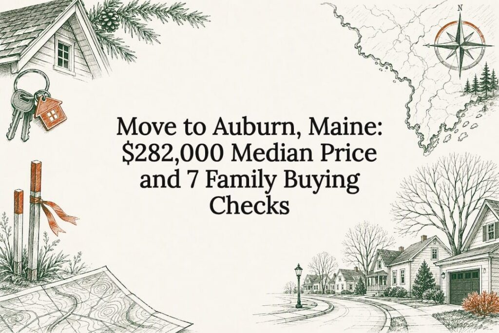 Hand-drawn Auburn home buying title card