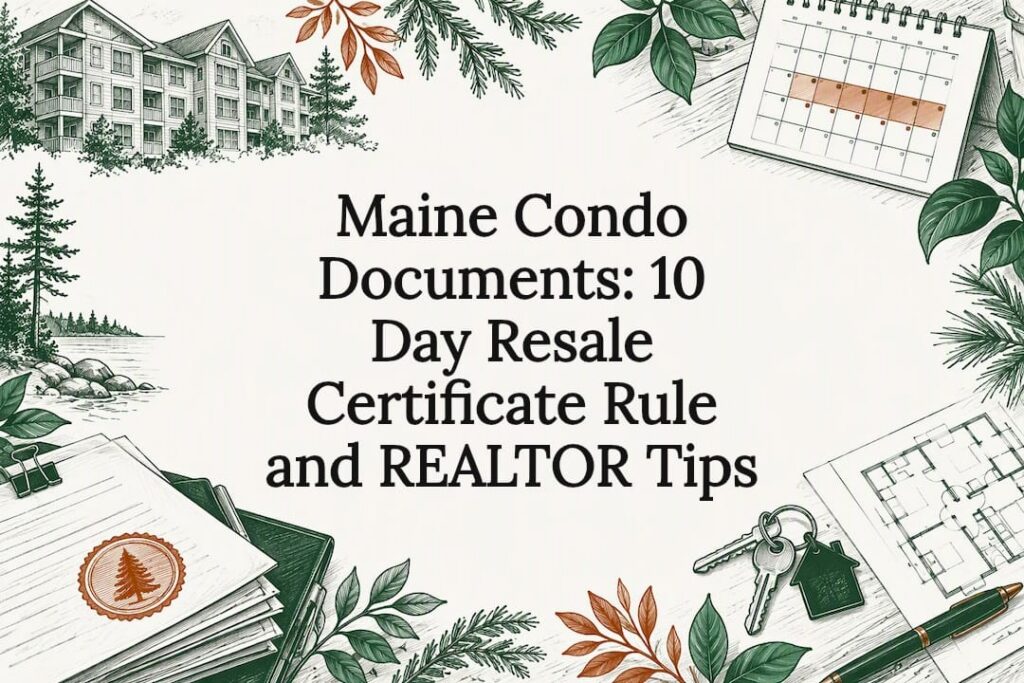 Maine condo documents title card