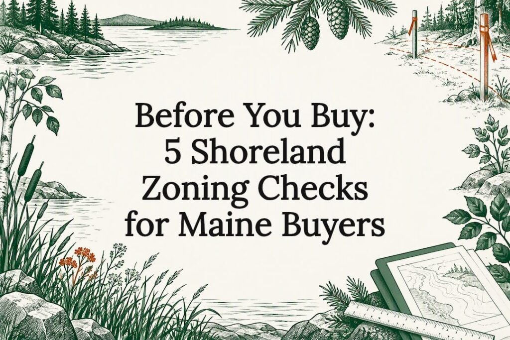 Decorative Maine shoreland zoning title card