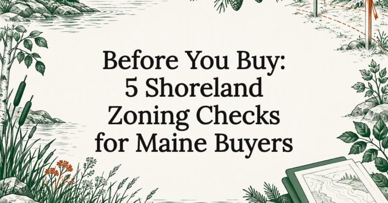 Decorative Maine shoreland zoning title card