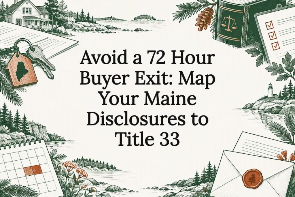 Decorative Maine disclosure title card