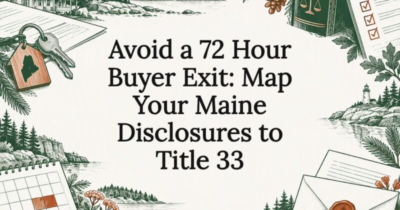 Decorative Maine disclosure title card
