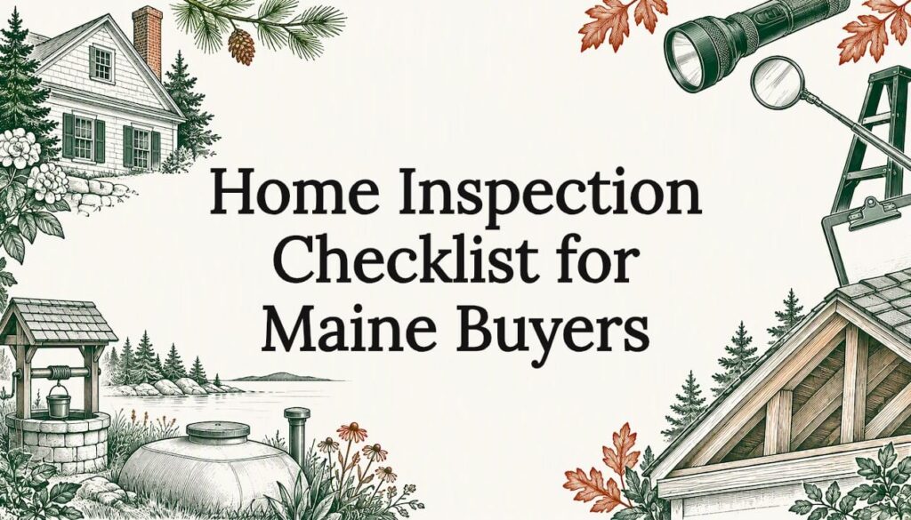 Illustrated Maine home inspection title card