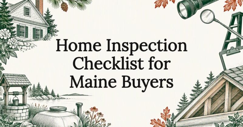 Illustrated Maine home inspection title card
