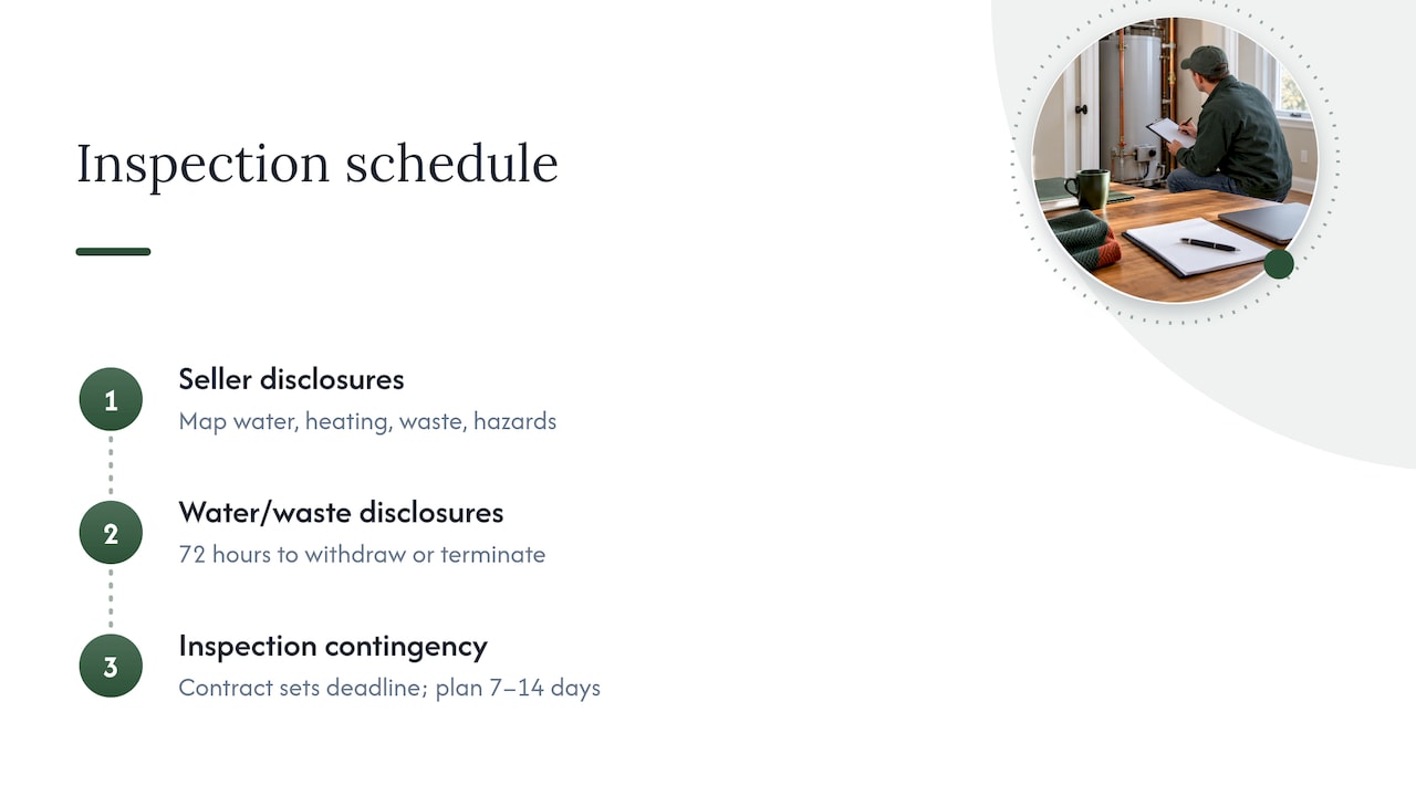 Maine's rules that shape your inspection timeline — overview diagram