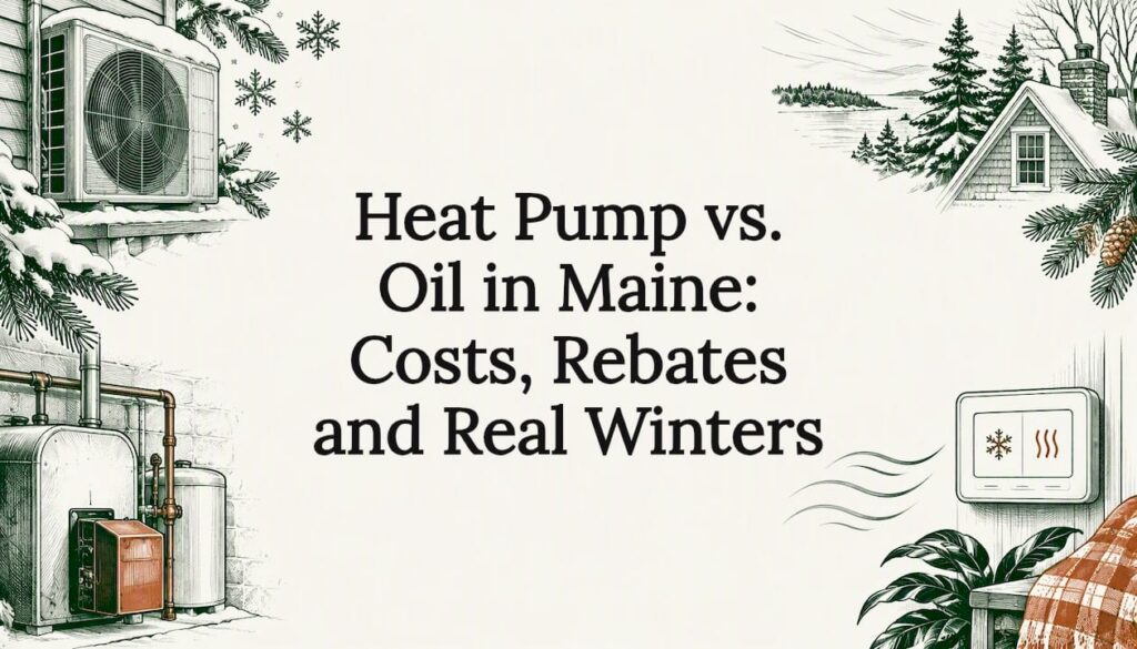 Illustrated Maine home heating title card