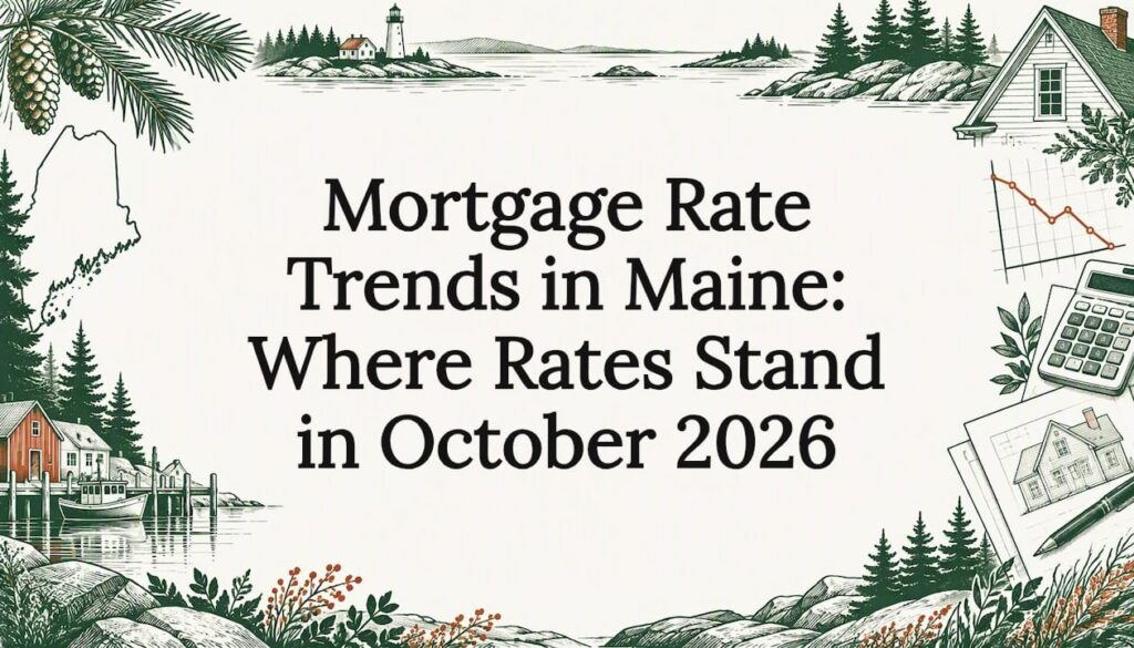 Hand-drawn Maine home and rate chart title card