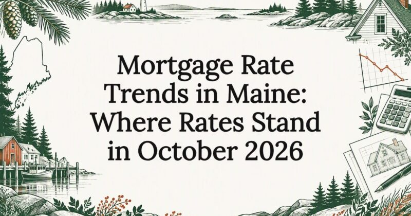 Hand-drawn Maine home and rate chart title card