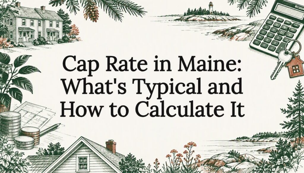 Maine rental property cap rate title card